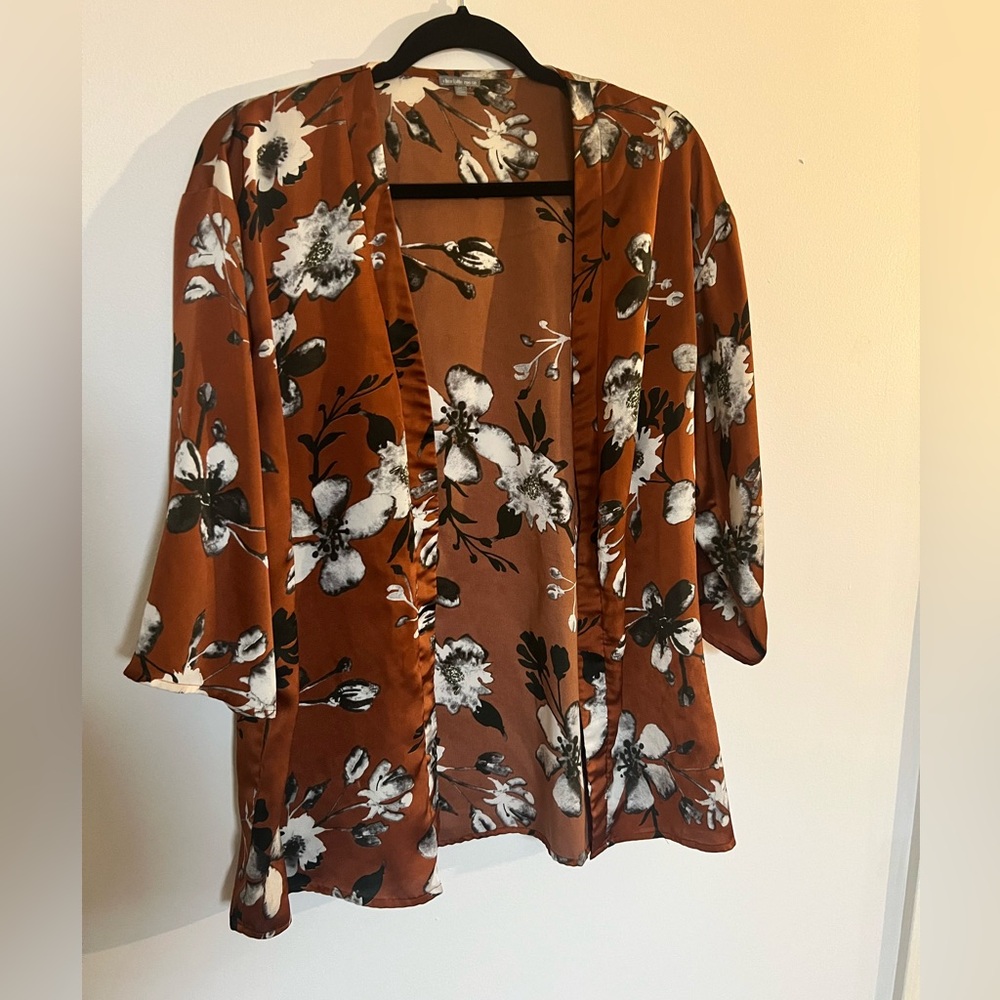 Burnt orange kimono